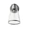 Hello Honey® Robert Stevenson Lighting Jaxon Brushed Nickel Metal & Seedy Glass Outdoor Wall Sconce